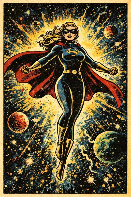 Retro Comic Heroine Generator