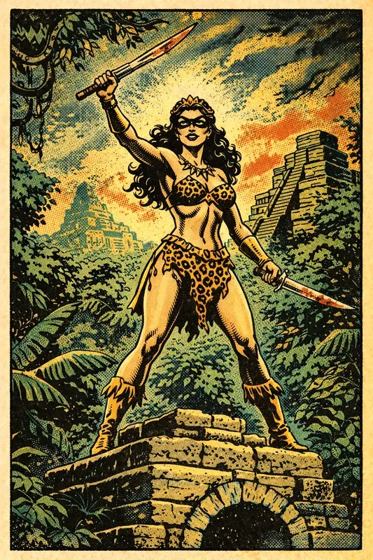 Retro Comic Heroine Generator