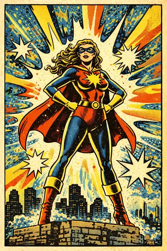 Retro Comic Heroine Generator