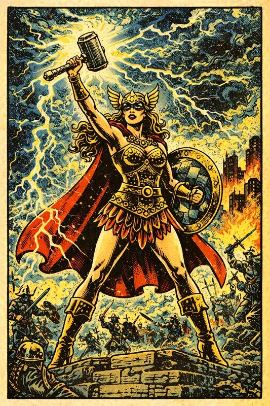 Retro Comic Heroine Generator