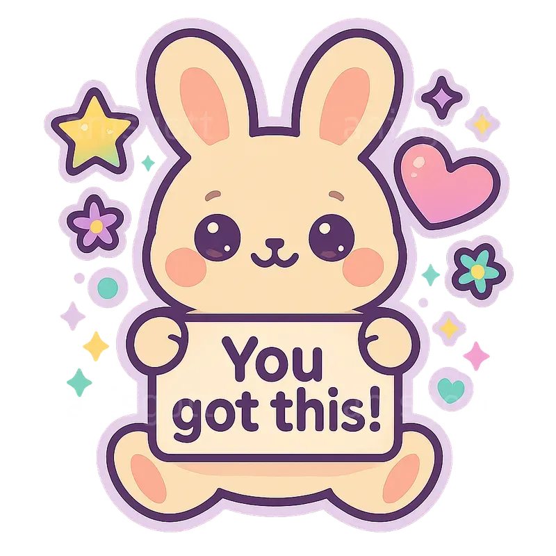 Kawaii Motivational Stickers Cute Quotes