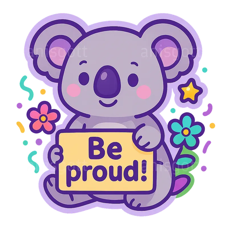 Kawaii Motivational Stickers Cute Quotes