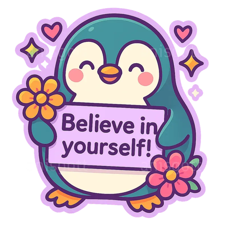 Kawaii Motivational Stickers Cute Quotes