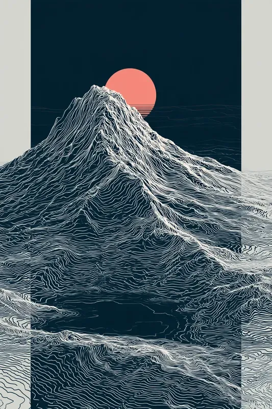 Topographic Contour Art Generator