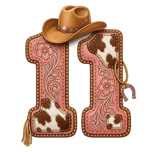 Western Cowgirl Letters Clipart Pngs