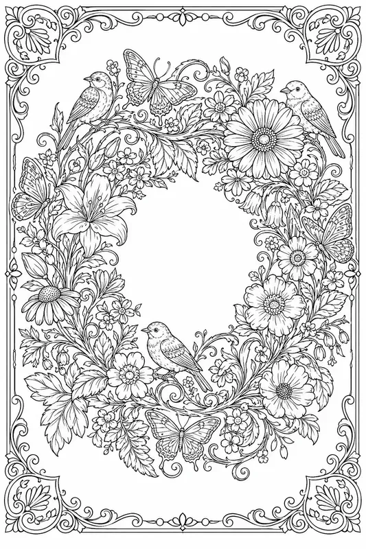 Line Art Coloring Page Generator