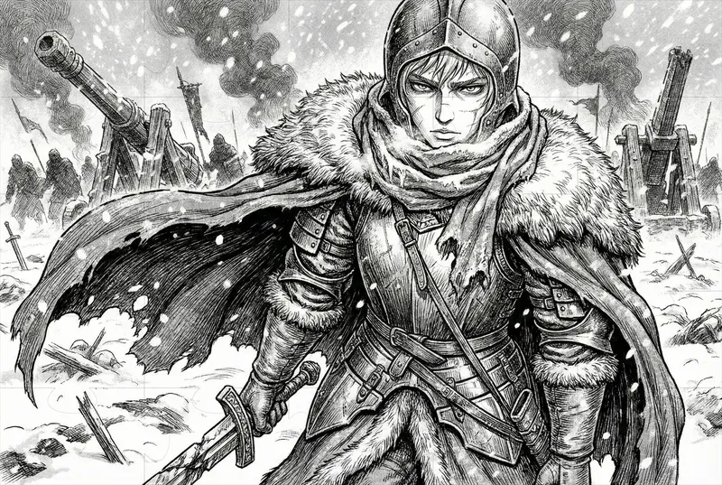 Kentaro Miura Style Berserk Manga Art