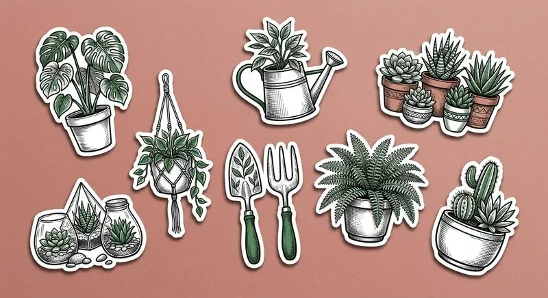 Handinked Vector Sticker Sheets
