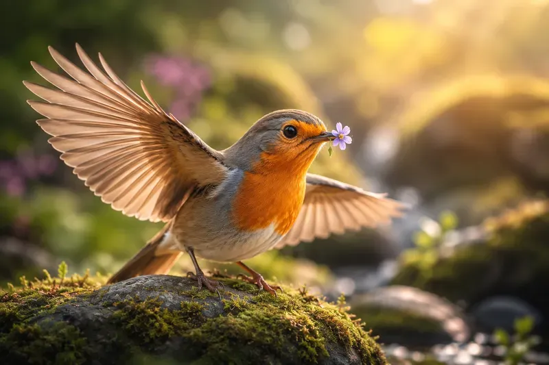 Cinematic 3d Bird Natural Photoshoots