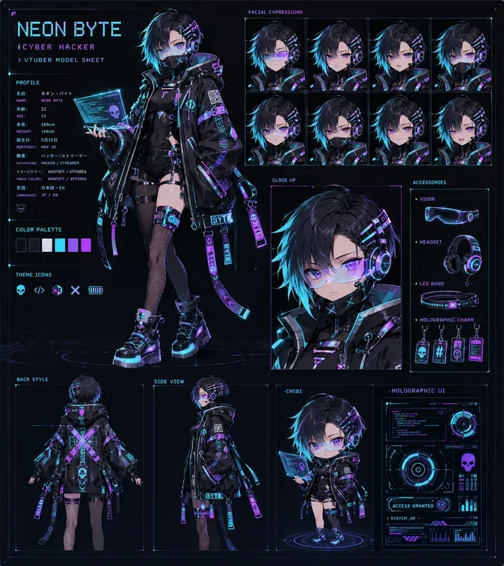 Premium Vtuber Character Designs