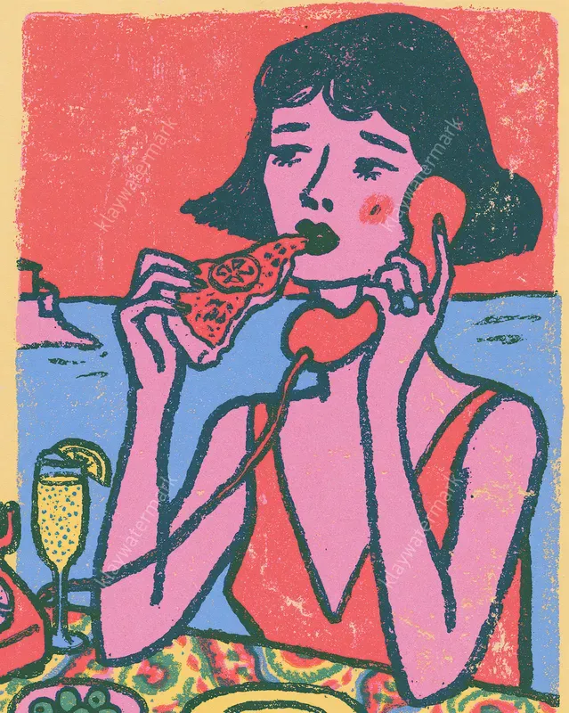 Retro Naive Italian Summer Scenes