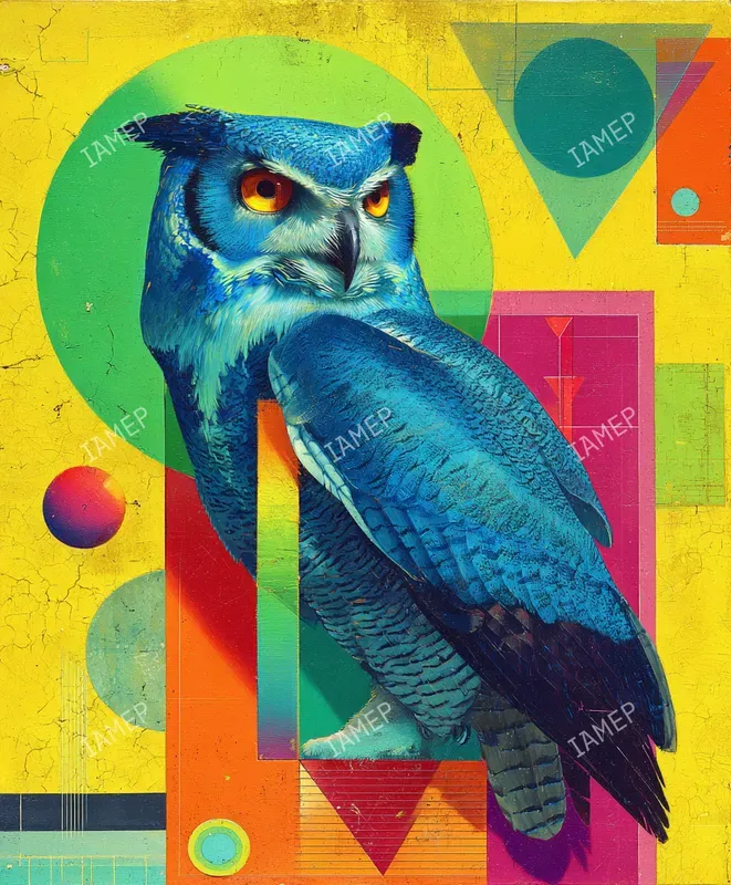 Neon Retrofuturistic Paintings