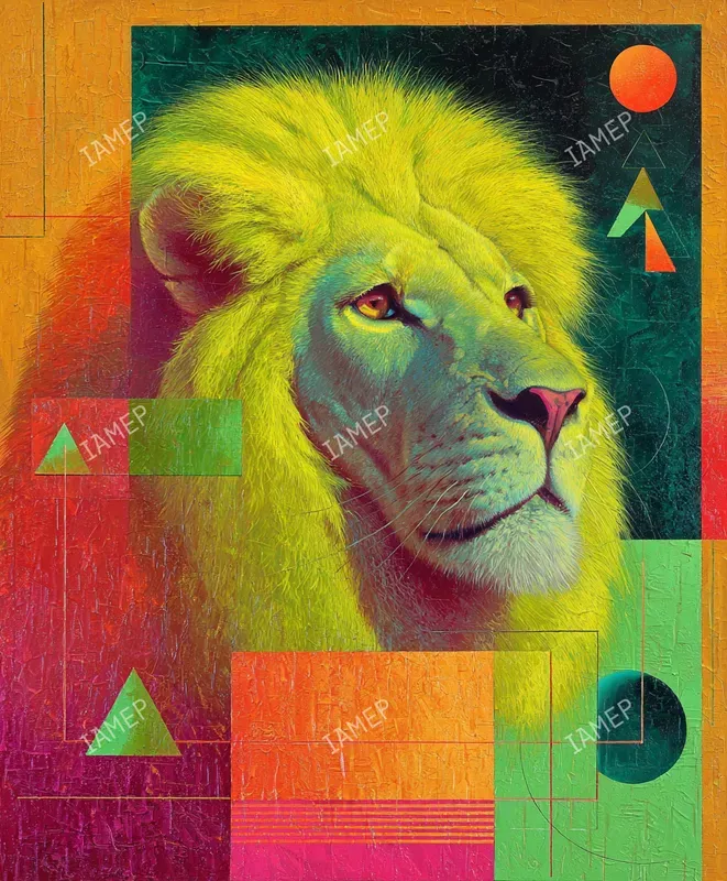 Neon Retrofuturistic Paintings