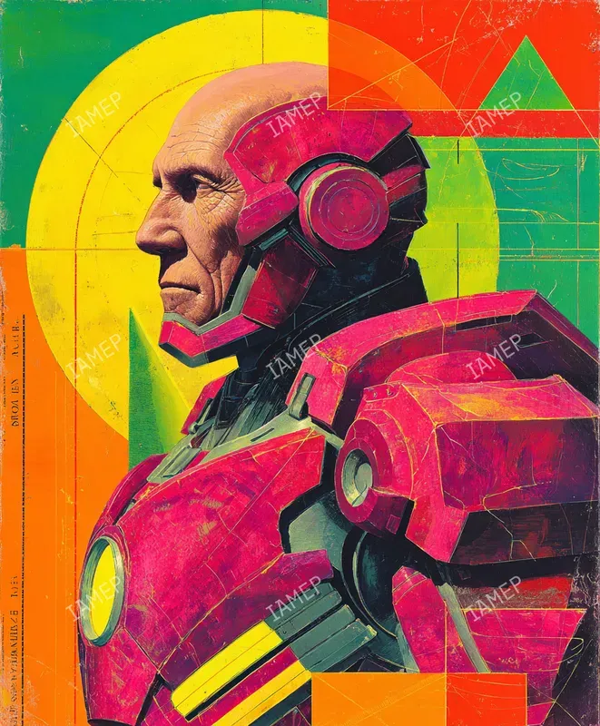 Neon Retrofuturistic Paintings