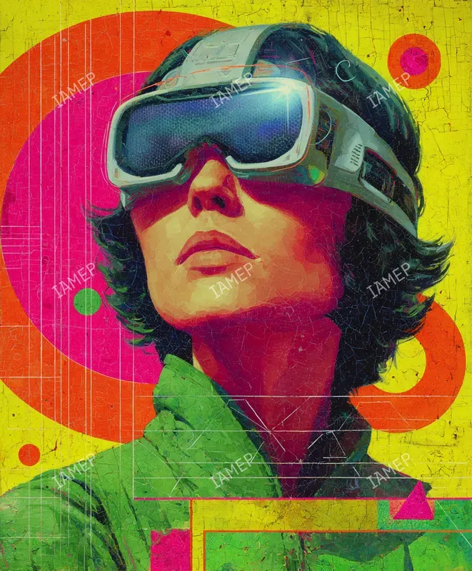 Neon Retrofuturistic Paintings
