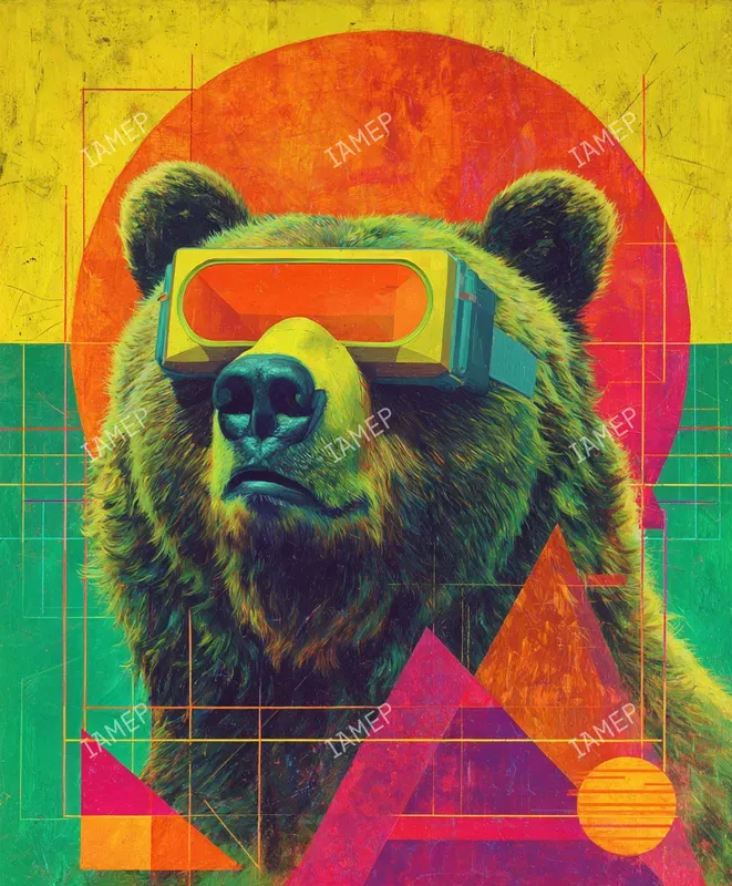 Neon Retrofuturistic Paintings
