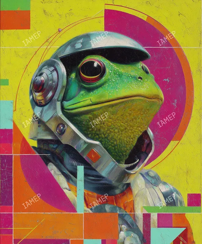 Neon Retrofuturistic Paintings