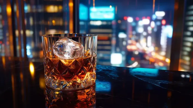 Cyber Luxury Crystal Whiskey Glasses