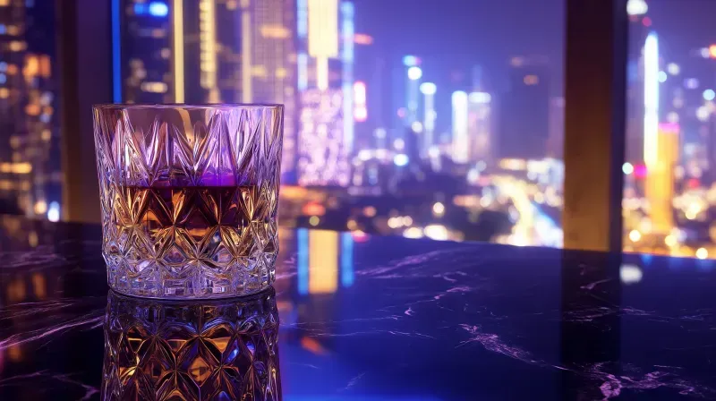 Cyber Luxury Crystal Whiskey Glasses