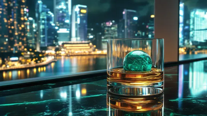 Cyber Luxury Crystal Whiskey Glasses