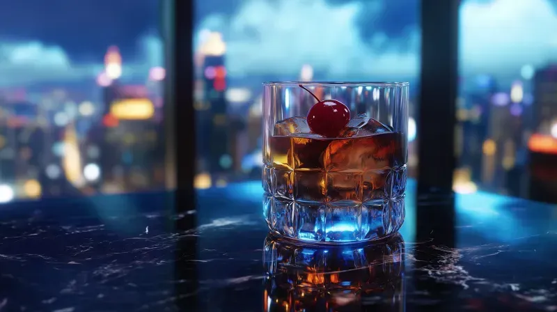 Cyber Luxury Crystal Whiskey Glasses