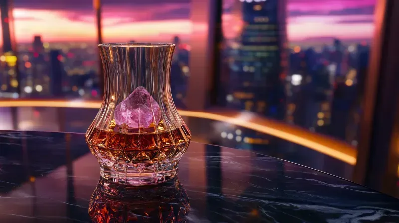 Cyber Luxury Crystal Whiskey Glasses