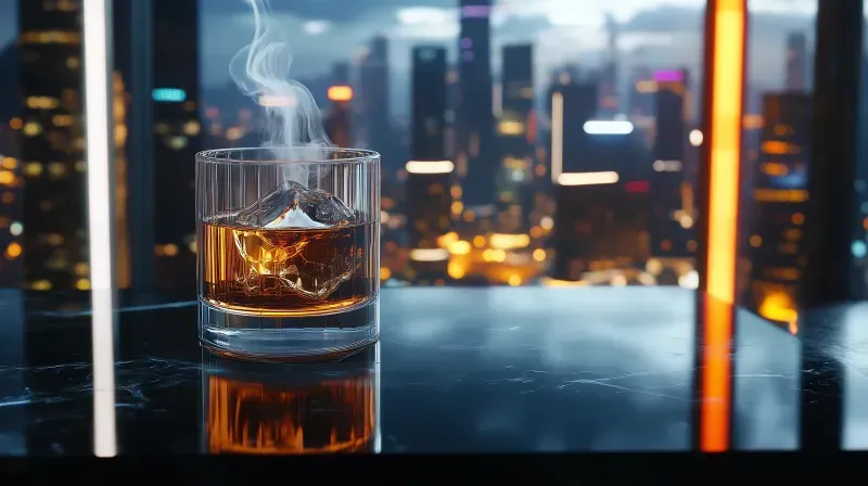 Cyber Luxury Crystal Whiskey Glasses