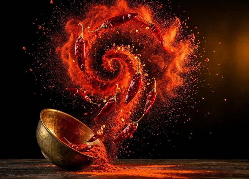 Cinematic Spice Explosion Photography