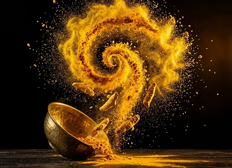 Cinematic Spice Explosion Photography