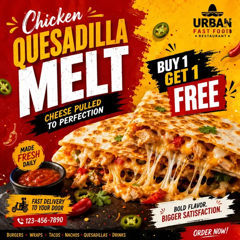 Bold Mexican Food Promo Posters
