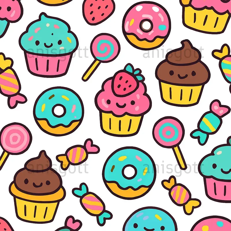 Bold And Cute Colorful Seamless Patterns