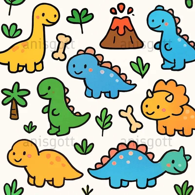 Bold And Cute Colorful Seamless Patterns