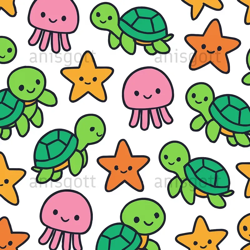 Bold And Cute Colorful Seamless Patterns