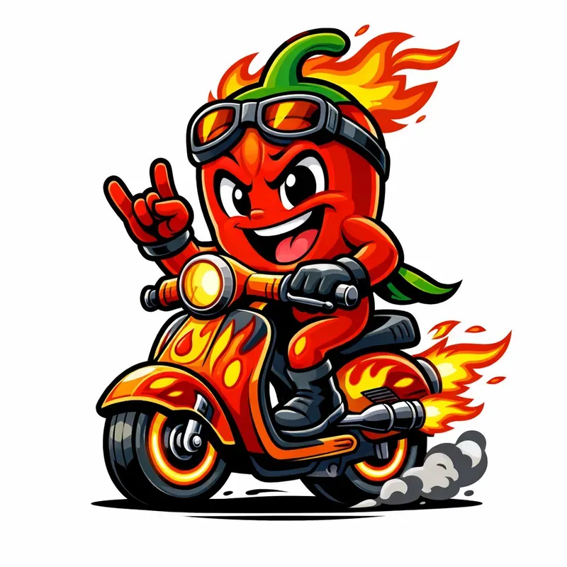 Retro Cartoon Mascot Rides