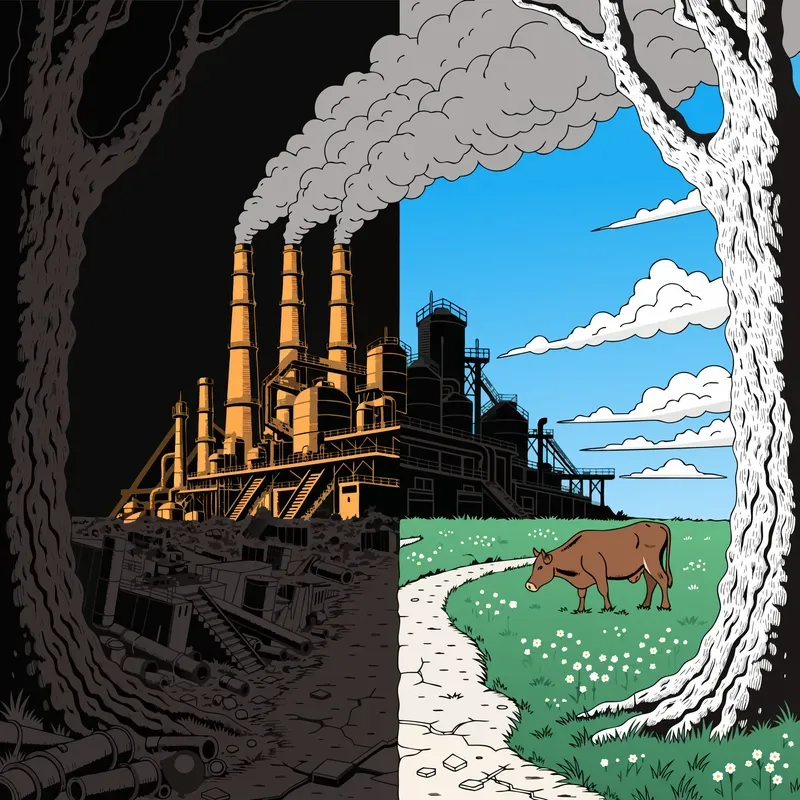 Splitscreen Eco Pollution Vectors