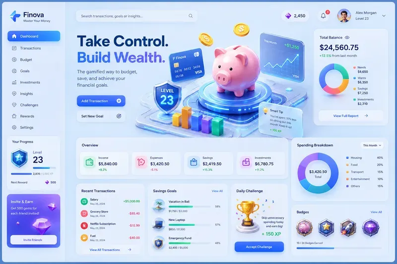 3D Gamified Web UIs