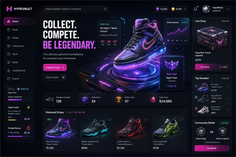 3D Gamified Web UIs