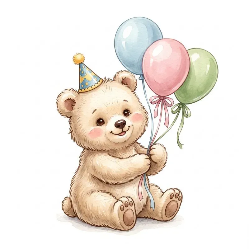 Kids Birthday Animal Clipart Sets