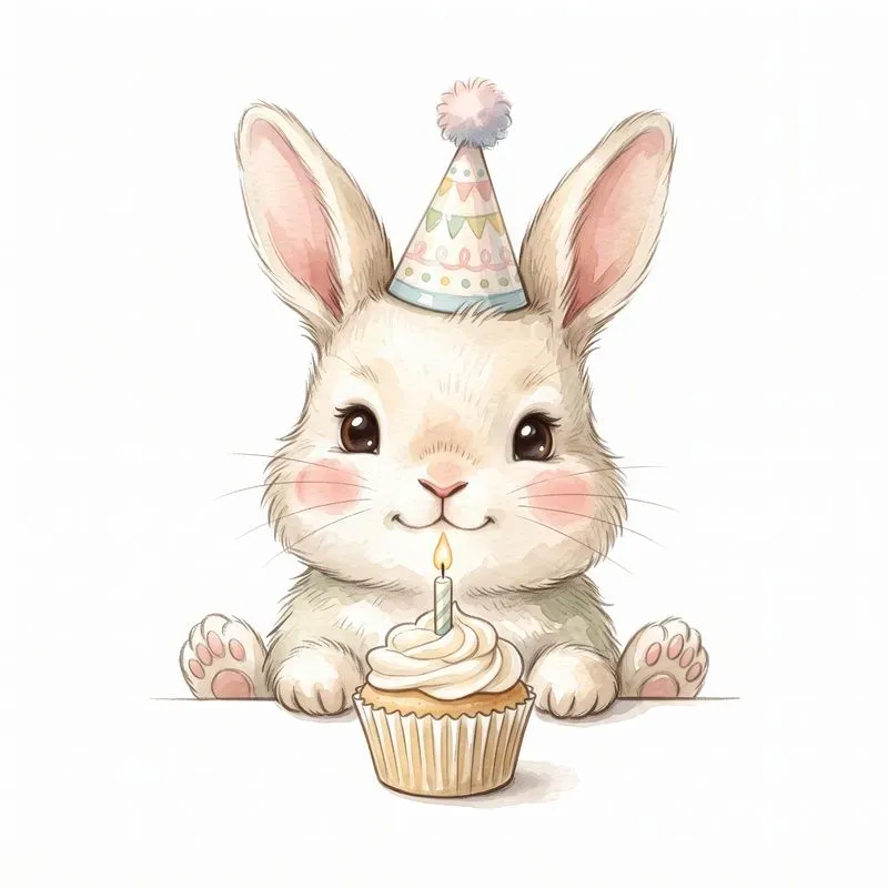 Kids Birthday Animal Clipart Sets