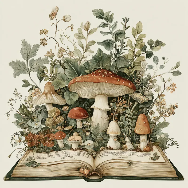 Vintage Botanical Cottage Core Art