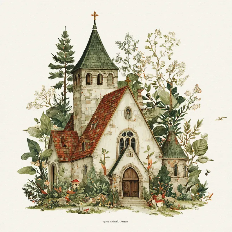 Vintage Botanical Cottage Core Art