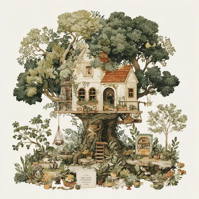Vintage Botanical Cottage Core Art