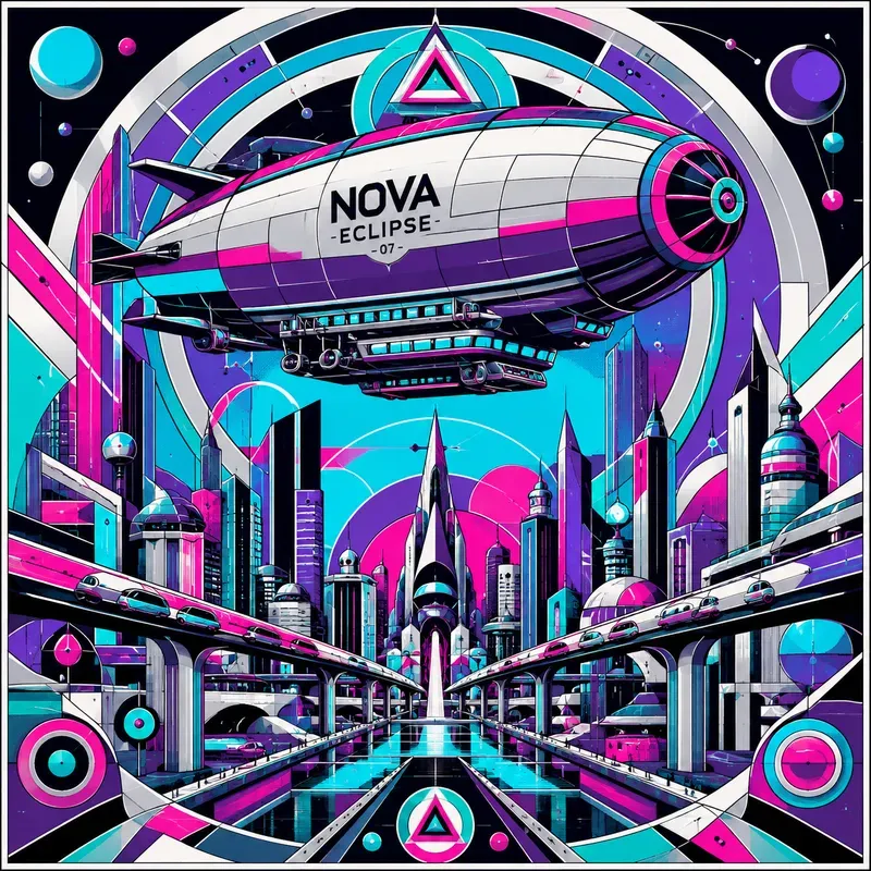 Bold Geometric Landmark Illustrations