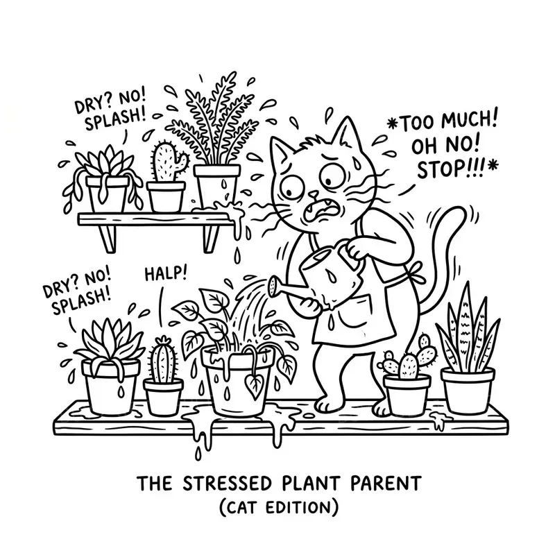 Plant Parent Humor Doodle Coloring Pages