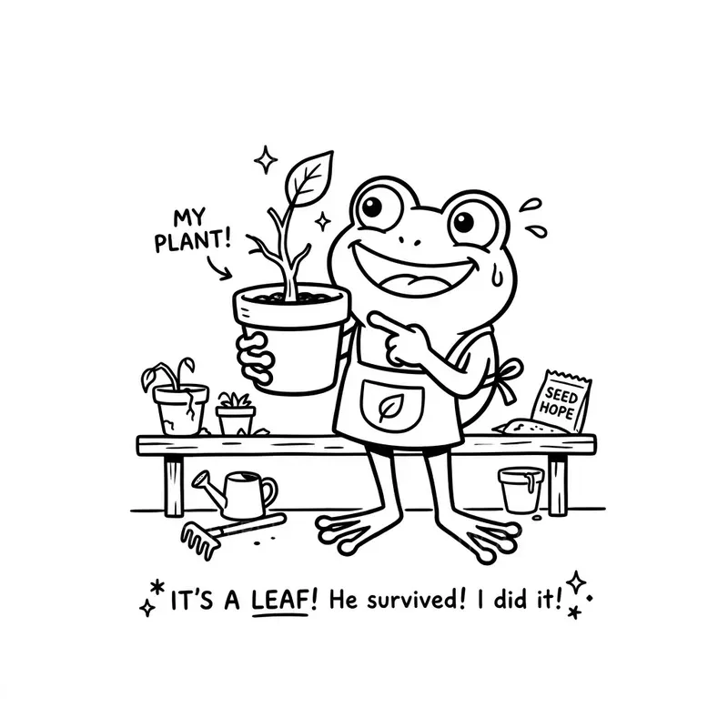 Plant Parent Humor Doodle Coloring Pages