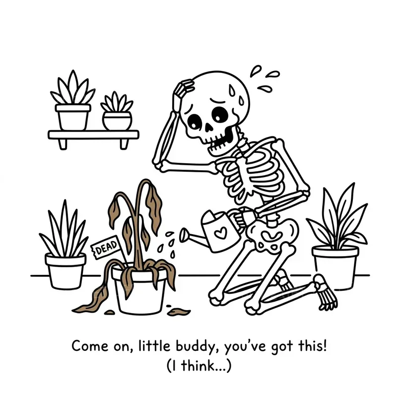 Plant Parent Humor Doodle Coloring Pages