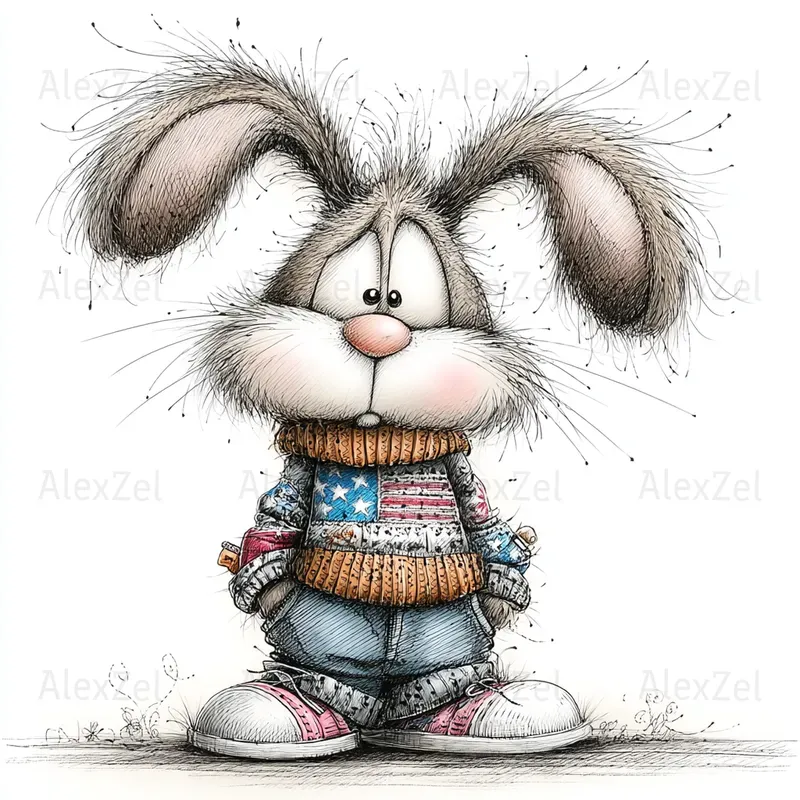 Cute Characters With National Symbols