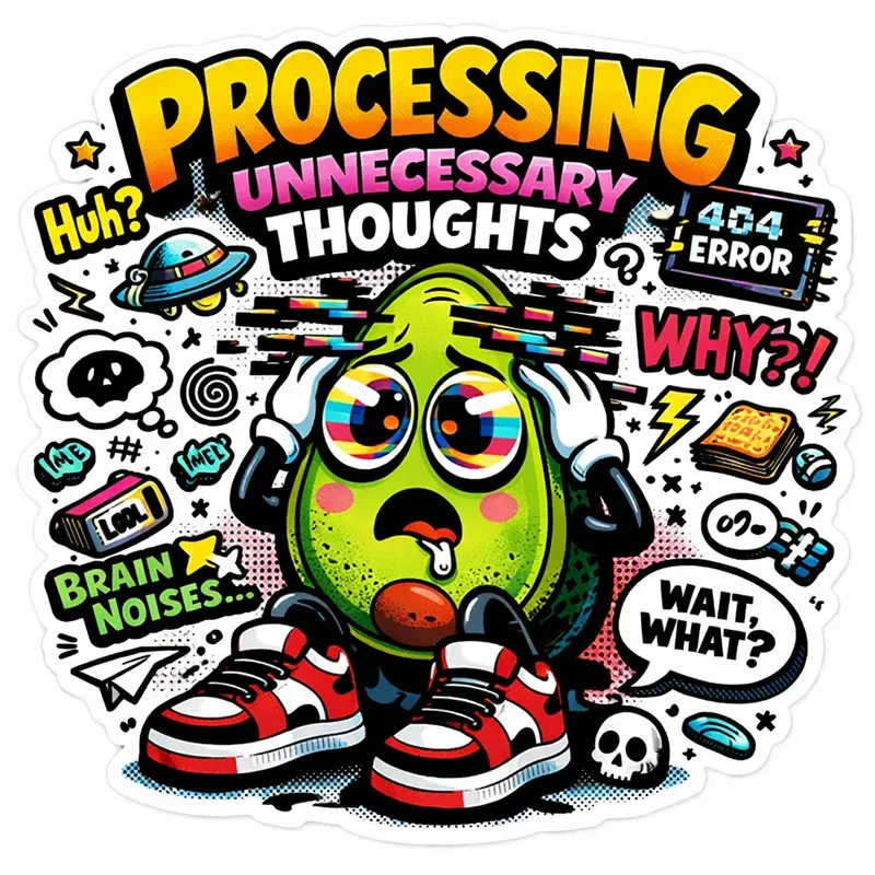 Funny Cartoon Brain Fog Characters