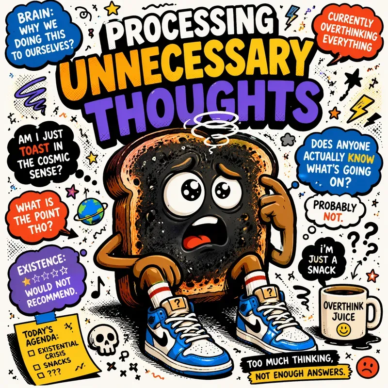 Funny Cartoon Brain Fog Characters