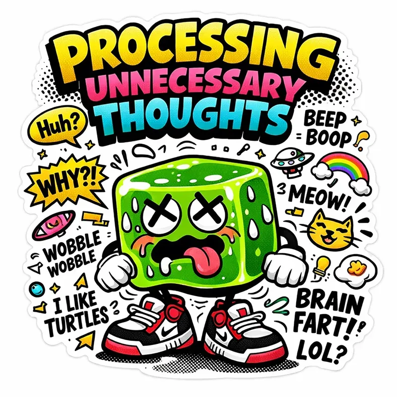 Funny Cartoon Brain Fog Characters